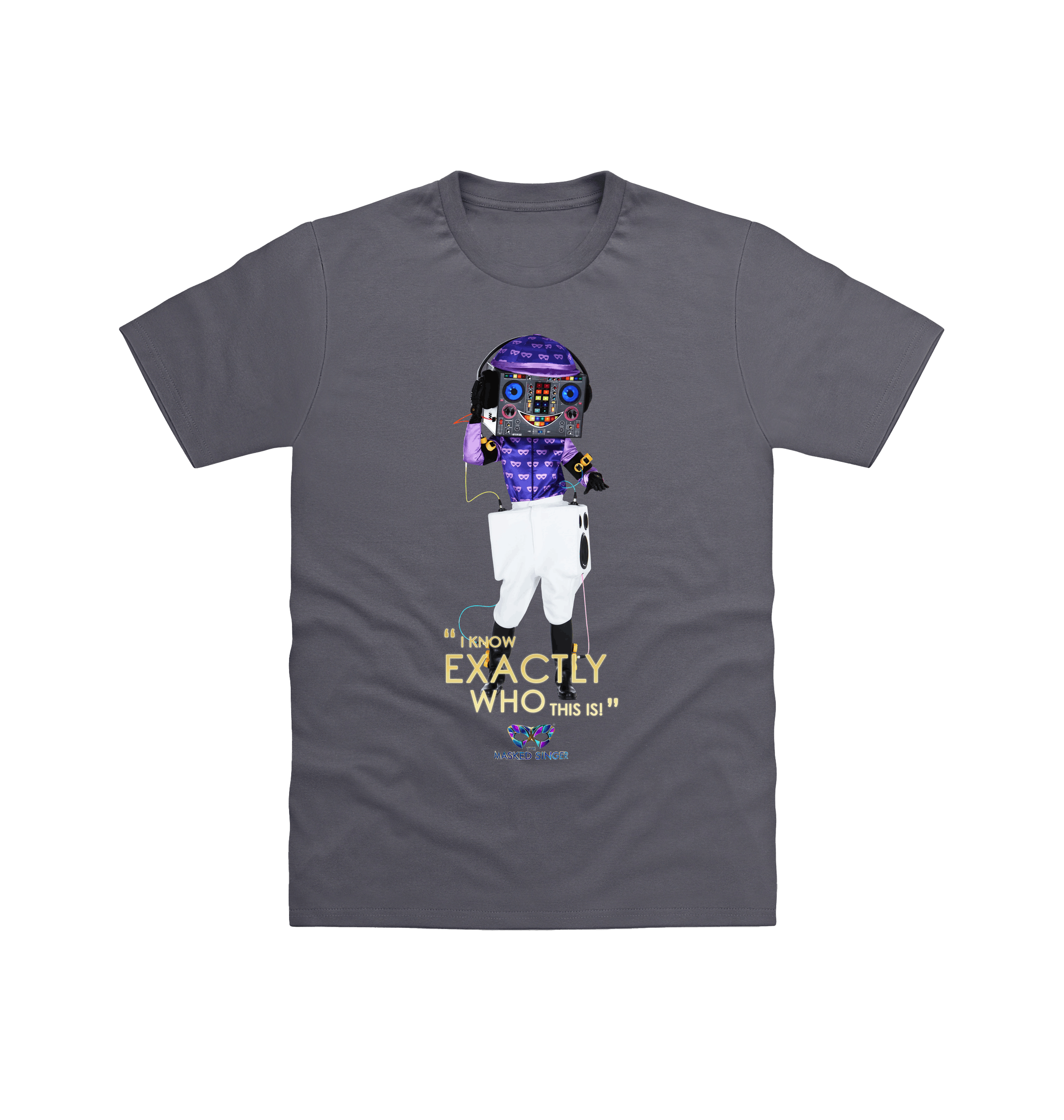 Charcoal Printed T-shirt Front